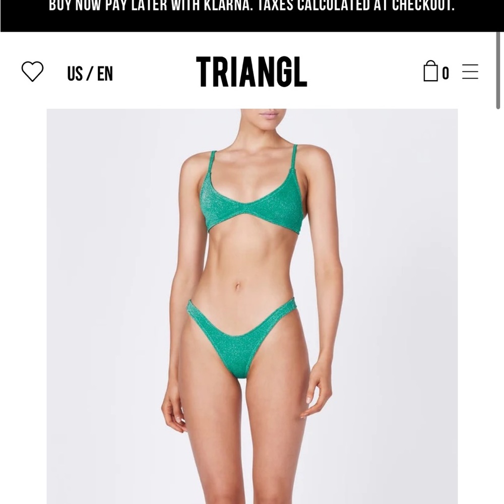 Jade Sparkle Triangl- Suit